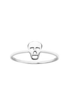 Sterling silver Karen Walker mini skull ring from Walker and Hall Jeweller - Wal…