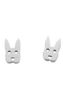 Karen Walker sterling silver Rabbit studs from Walker and Hall Jeweller - Walker & Hall