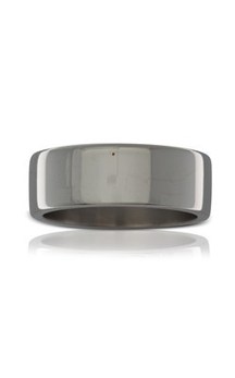 Titanium men's plain band from Walker and Hall Jeweller - Walker & Hall