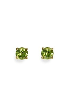 Jewellery: 9k yellow gold peridot studs from Walker and Hall Jeweller - Walker & Hall