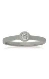 Karen Walker white gold .10ct diamond ring from Walker and Hall Jeweller - Walker & Hall