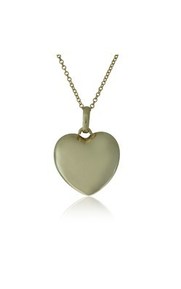 Jewellery: 9ct yellow gold heart pendant and chain from Walker and Hall Jeweller - Walker & Hall