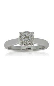 Jewellery: 18ct white gold .39ct diamond galaxy ring from Walker and Hall Jeweller - Walker & Hall