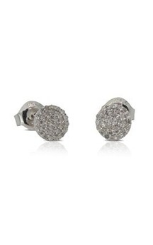 9ct white gold .20ct diamond cluster studs from Walker and Hall Jeweller - Walker & Hall