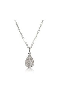 9ct white gold .11ct diamond pendant from Walker and Hall Jeweller - Walker & Hall