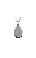 Jewellery: Sterling silver Karen Walker SBYT crest necklace from Walker and Hall Jeweller - Walker & Hall