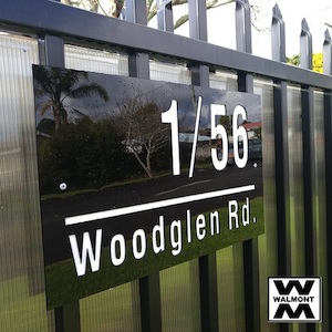 Address Sign - House Number - Walmont