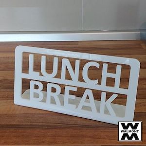 Product design: Lunch Break Sign - Walmont