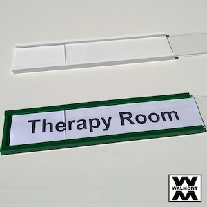 Door / Wall Label Holder Acrylic - Walmont