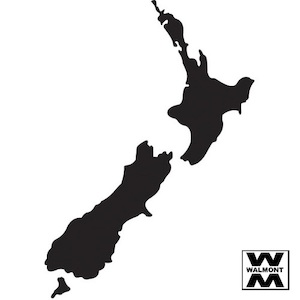 New Zealand map / Perspex - Walmont