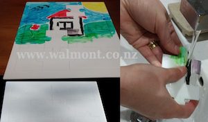 Product design: Paintable Washable Puzzle (4x4) - Walmont