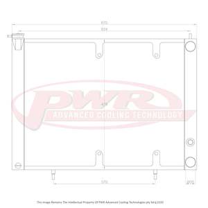 55mm Crossflow Radiator (Nissan Skyline R33 GTR+GTST/R34 GTT 95-02) w/ 16" SPAL Fan Mounts