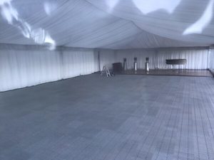 Marquee and tent hiring: Interlock Grey Flooring