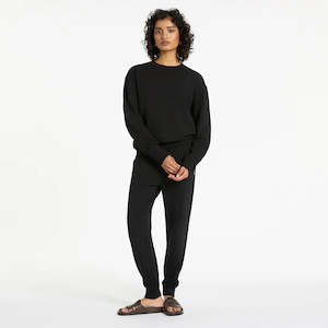 Clothing: Status Anxiety - As You Wake Trackpants - Soft Black