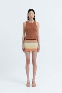 Arthur Apparel Mohair Mini Skirt - Soft Sunset