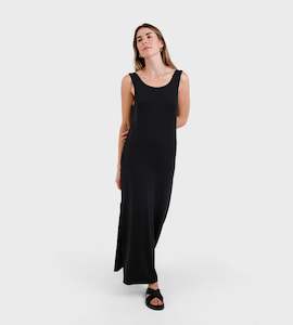 Father Rabbit Apparel  Reversible Maxi Dress - Black