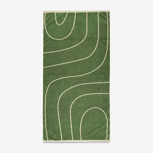 Status Anxiety Towel - High and Dry - Green