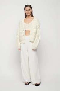 Clothing: Friend of Audrey Mitford Cardigan - Winter White