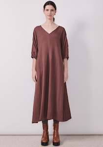 Pol Focus Dress - Chocolate