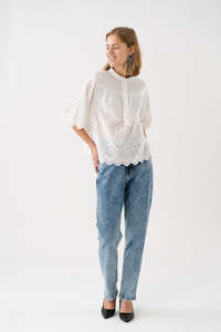 Lollys Laundry Louise Blouse - White