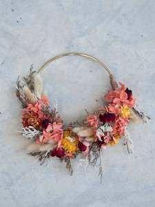 Coral Breeze Mini Wreath