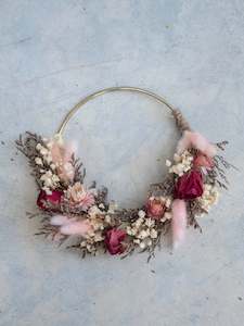 Blushing Rouge Mini Wreath