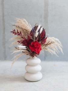 Fluffy Crimson Vase