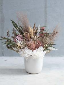 Evergreen Protea Vase