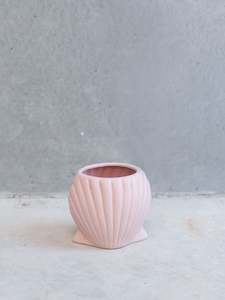 Pink Scallop Vase