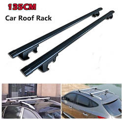 Automotive component: 135cm  Car Roof Rack Cross Bars for  side rails 2PCS - BLACK