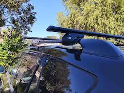 125CM Aluminum Car Roof Rack â Fits Span Across Existing Raised Side Rails-Black