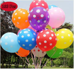 Automotive component: 100Pcs 12 inch Round Wave Dot Balloon Birthday Barty Decoration Candy Balloon