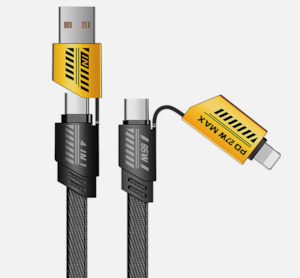 65w Fast Charging Cable Cellphone Versatile 4-in-1 Pd65w