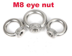 304 stainless steel eye nut, ring nut