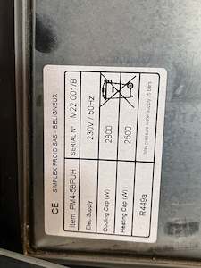 Pani Clima PK2-58F+PM4-58FUH - 2 Rack Roll In Retarder Prover