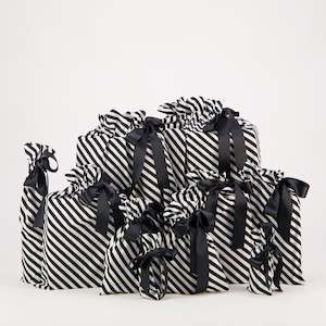 Black Stripes (Reusable Gift Bag Set)