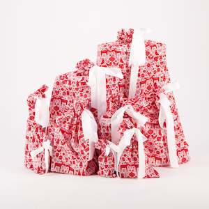 Bag or sack manufacturing - textile: Scandi (Reusable Gift Bag Set)