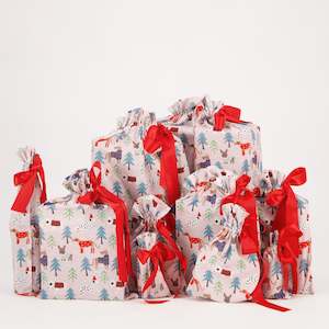 Christmas Canines (Reusable Gift Bag Set)