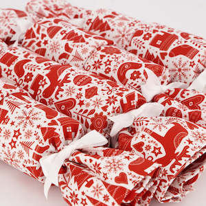 Bag or sack manufacturing - textile: Scandi (6 Reusable Christmas Crackers)