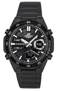 Casio Edifice Analog Digital Stainless Steel Black Dial Quartz EFV-C110DC-1A Men…