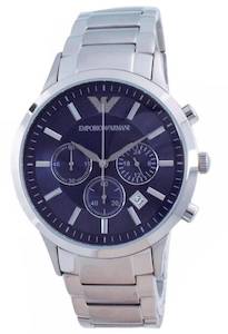 Watch: Emporio Armani Renato Classic Chronograph Blue Dial Quartz AR2448 Men's Watch