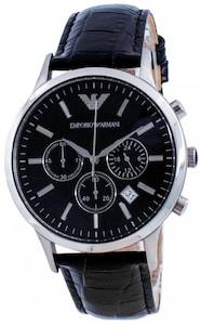 Emporio Armani Renato Classic Chronograph Quartz Black Dial AR2447 Men's Watch