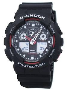 Casio G-Shock Velocity Indicator Alarm GA100-1A4 Men's Watch