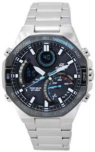 Casio Edifice Mobile Link Analog Digital Grey Dial Solar ECB-950DB-1A Men's Watch