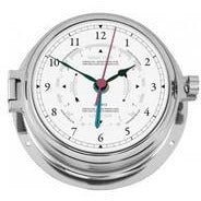 Solid Polished Chrome Marine Tide Clock