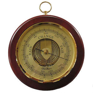 Classic Mahogany & Brass 170mm Fischer Barometer