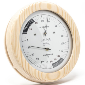 Sauna Thermometer & Hygrometer 155mm