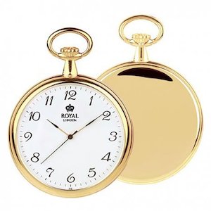 Watch: Unisex Gold Quartz Pocket Watch – Reliable Accuracy & Classic Appeal