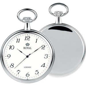 Unisex Silver Quartz Pocket Watch – Reliable Accuracy & Classic Appeal