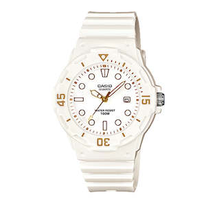 Casio Ladies/Youth Watch - White/Gold LRW200H-7E2V